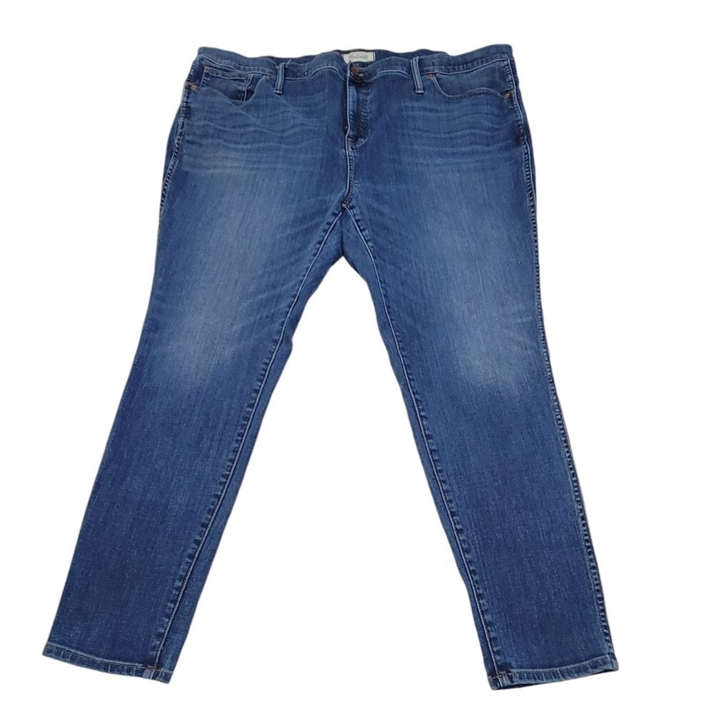 Madewell Womens Blue Denim 10" High Rise Skinny Leg‎ Jeans Medium Wash Size 37